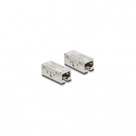 "Delock Adapter Kupplung RJ45 Buchse zu Buchse Cat.6A Metall"