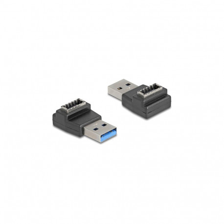 Delock adapter USB 10 Gbps USB Typ-A pistik - Typ-E Key A pesa, nurgaga