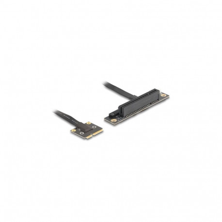 Adapter Mini PCIe pistik PCIe 3.0 x8 pessa, 90° nurga all, kaabliga 20cm