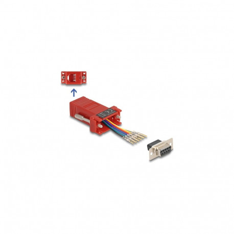 D-Sub 9 Pin pesa RJ12 pesa paigalduskomplekt, punane
