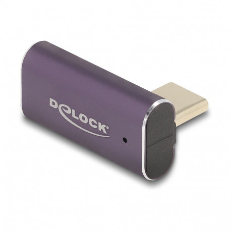 "USB Adapter 40 Gbps USB Type-C™ PD 3.1 240 W Stecker zu Buchse gedreht gewinkelt links / rechts 8K 