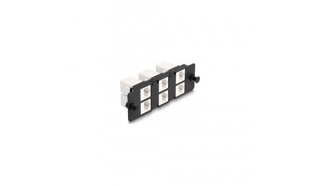 Delock Keystone 6-pordiline must adapterpaneel