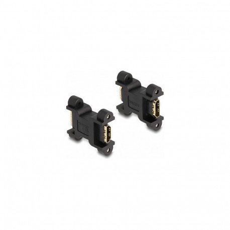 "HDMI Adapter Buchse zu Buchse mit Schraubanschluss"