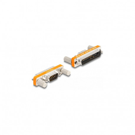 "Adapter D-Sub 9 Pin Stecker mit Muttern zu D-Sub 25 Pin Stecker mit Schrauben"