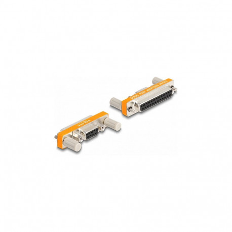 "Delock Adapter D-Sub 9 Pin Buchse mit Muttern zu D-Sub 25 Pin Buchse mit Schrauben"