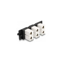Delock Keystone 6-pordiline must adapterpaneel