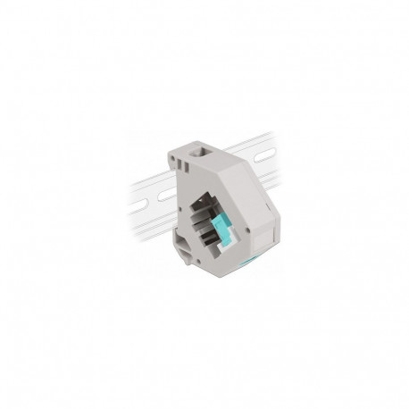 "Hutschienenadapter mit Keystone SC Simplex Buchse zu SC Simplex Buchse aqua"