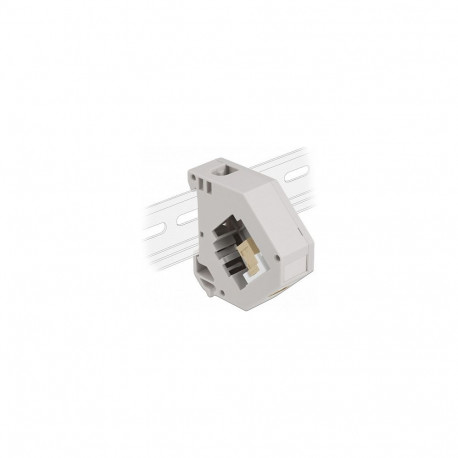 Delock DIN-liistu adapter Keystone SC Simplex pesa-pesa beež
