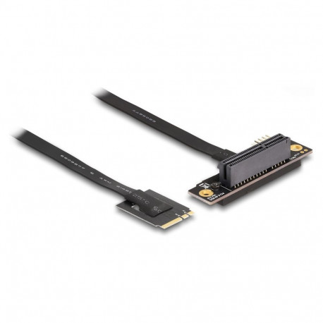 "Delock M.2 Key A+E zu PCIe x4 NVMe Adapter gewinkelt mit 20 cm Kabel"