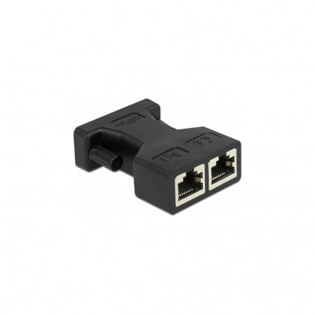 Adapter D-Sub 15-kontaktilisest pesast 2 × RJ45 pesaks, AUI (Attachment Unit Interface)
