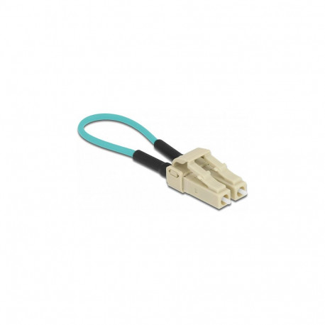 "Delock LWL Loopback Adapter LC / OM3 Multimode beige"