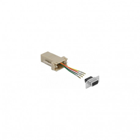 "Delock D-Sub 9 Pin Buchse zu RJ11/RJ14 6P/4C Buchse Montagesatz"