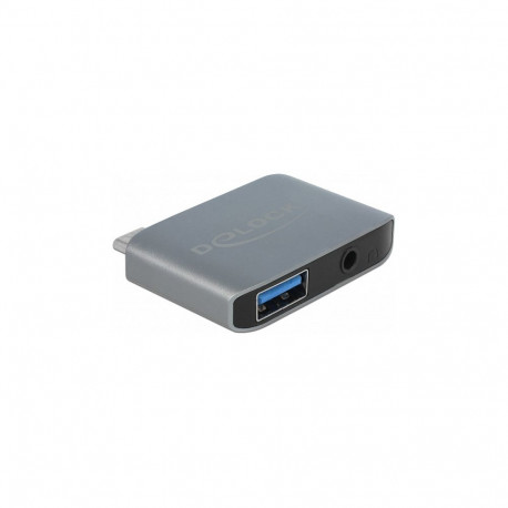 "Audio Adapter USB Type-C™ Stecker - Klinkenbuchse 3,5 mm + USB 3.0 A Buchse"