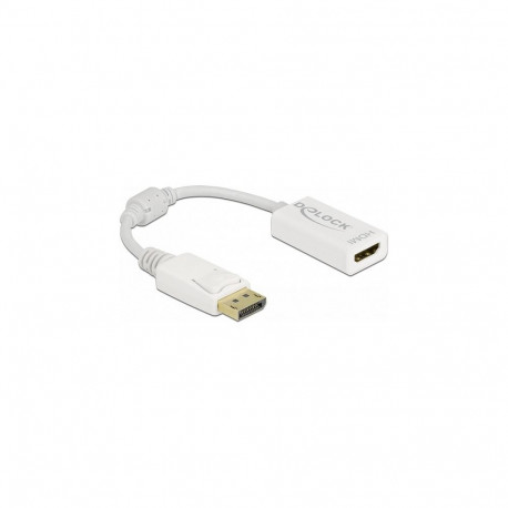 Delock DisplayPort 1.1 pistik - HDMI pesa passiivne adapter, valge