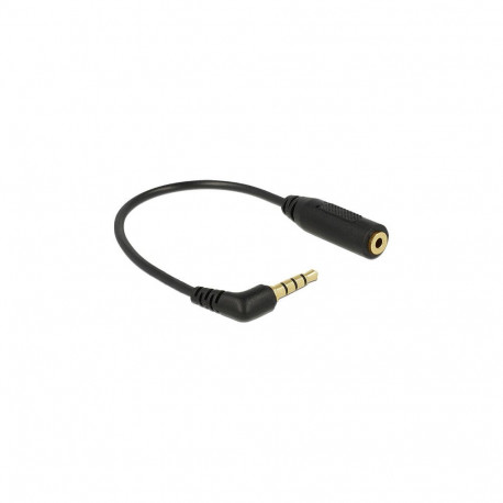 "Audiokabel Klinkenstecker 3,5 mm 4 Pin gewinkelt > Klinkenbuchse 2,5 mm 3 Pin"