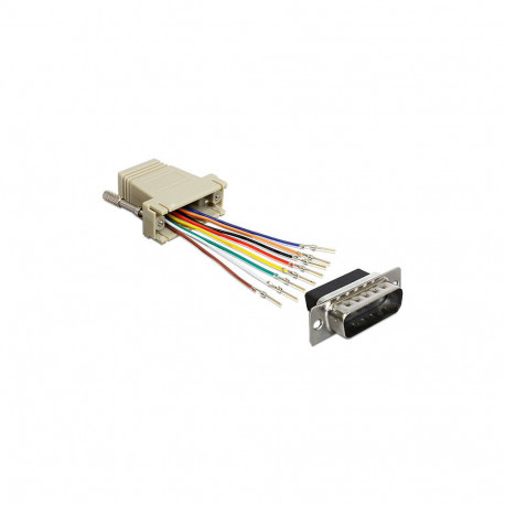"Delock D-Sub 15 Pin Stecker > RJ45 Buchse Montagesatz"