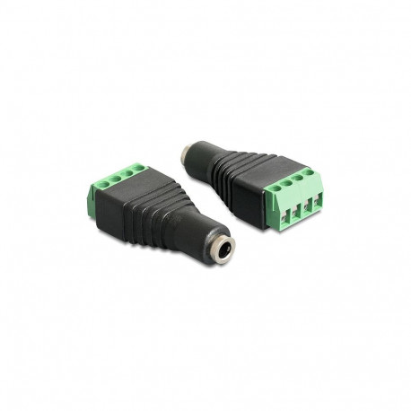 "Delock Adapter Klinke Buchse 3,5 mm > Terminalblock 4 Pin"