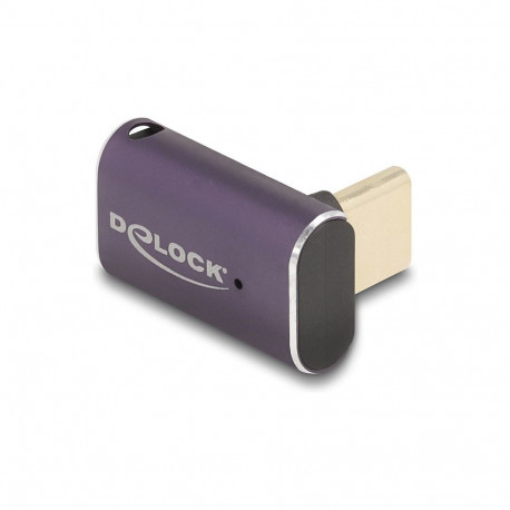 "USB Adapter 40 Gbps USB Type-C™ PD 3.1 240 W Stecker zu Buchse gewinkelt 8K 60 Hz Metall"