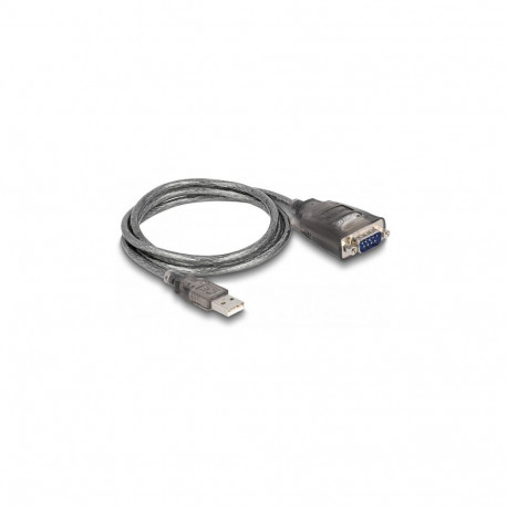 "Adapter USB 2.0 Typ-A zu 1 x Seriell RS-232 D-Sub 9 Pin Stecker mit Muttern mit 3 x LED 1 m"