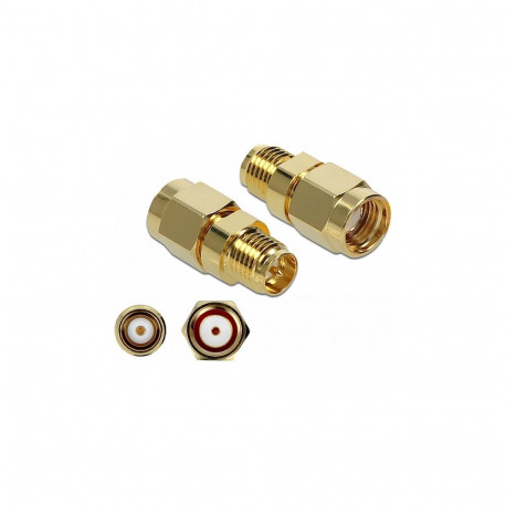 "Adapter RP-SMA Stecker zu RP-SMA Buchse 10 GHz"