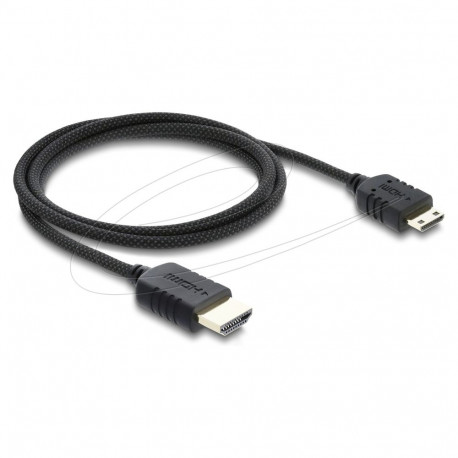 "Koaxiales High Speed HDMI Kabel HDMI Stecker zu Mini HDMI Stecker 8K 60 Hz mit Geflechtmantel 1 m"