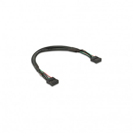 "Delock Kabel USB 2.0 Pfostenbuchse 2,54 mm 10 Pin zu USB 2.0 Pfostenbuchse 2,54 mm 10 Pin 25 cm"