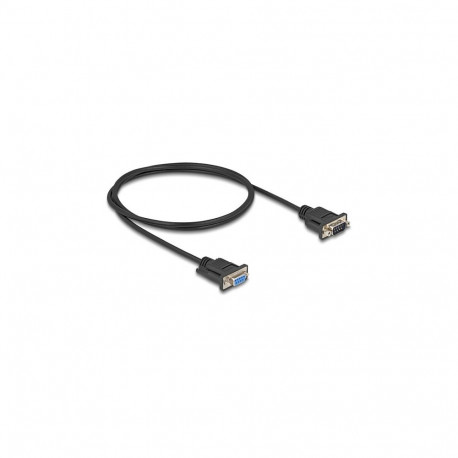 "Delock RS-232 Kabel Seriell D-Sub9 Stecker zu Buchse mit schmalem Steckergehäuse 1 m"