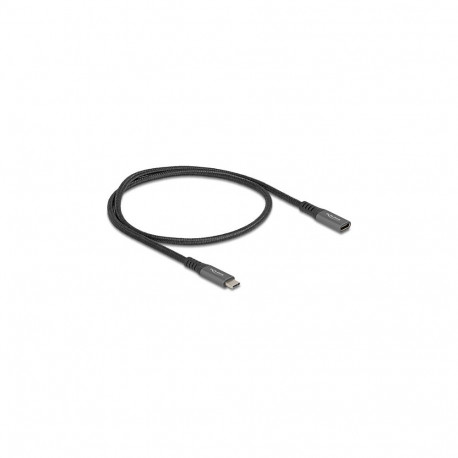 "USB 10 Gbps Verlängerungskabel USB Type-C™ Stecker zu Buchse PD 3.0 100 W 0,5 m grau Metall"