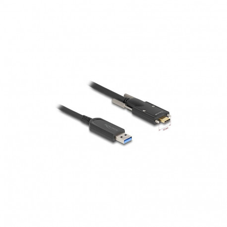 "Aktives Optisches Kabel USB 10 Gbps Typ-A Stecker zu USB Type-C™ Stecker mit Schrauben seitlich 15 