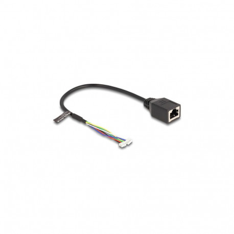 "Delock Kabel RJ45 Buchse zu Pfostenbuchse 1,25 mm 4 Pin und Pfostenbuchse 1,25 mm 6 Pin Cat.5e 30 c