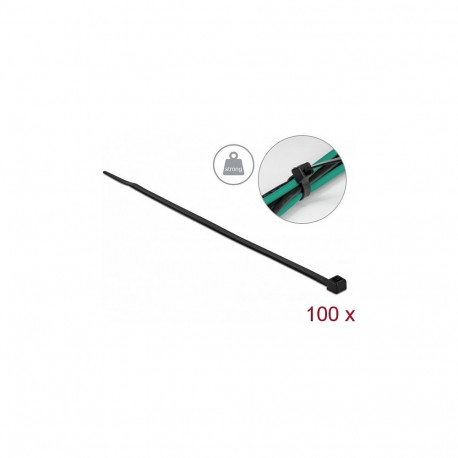 Suure tõmbetugevusega kaablisidemed 300 x 4,8mm 100tk, mustad