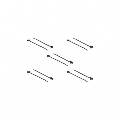 Kaablisidemed paisutüübliga L 160 x B 4mm 10tk, mustad