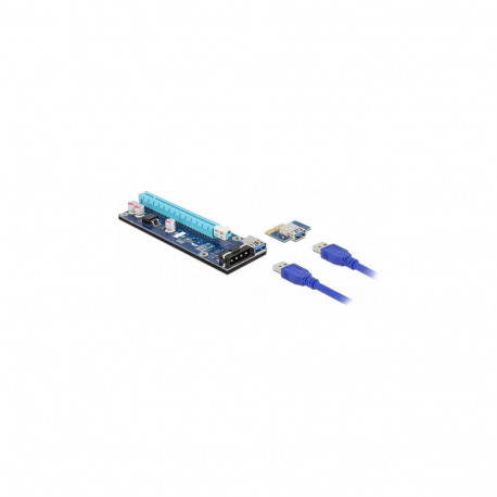 "Riser Karte PCI Express x1 zu x16 mit 60 cm USB Kabel"