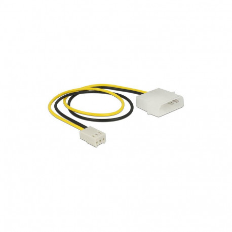 Delock toitekaabel 2 pin pistik > 3 pin pesa (ventilaator) 30 cm