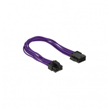 Delock 8 Pin EPS toite pikenduskaabel, tekstiilkattega, lilla