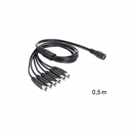 "Kabel DC Verteiler 5,5 x 2,1 mm 1 x Buchse > 6 x Stecker"