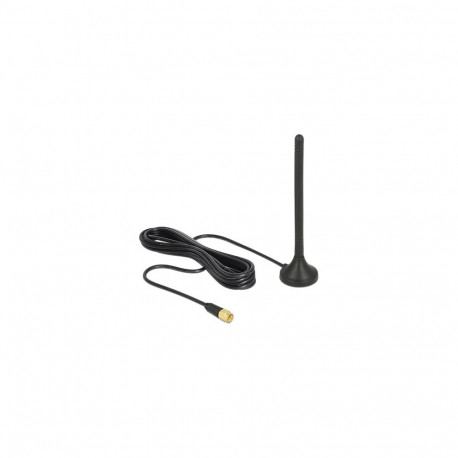 Delock GSM / UMTS / LTE antenn SMA pistik 2,5 dBi jäik ringsäte magnetaluse ja RG-174 3 m ühenduskaa