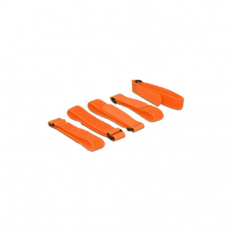 Takjakinnitusega kaablisidemed L 300mm x B 20mm, 5 tk, aasaga, oranž