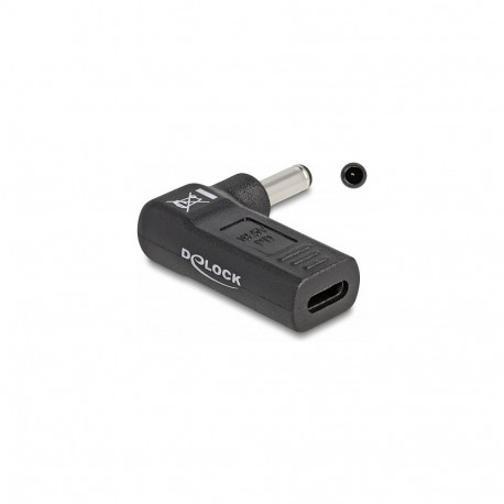 "Delock Adapter für Notebook Ladekabel USB Type-C™ Buchse zu Dell 4,5 x 3,0 mm Stecker 90° gewinkelt