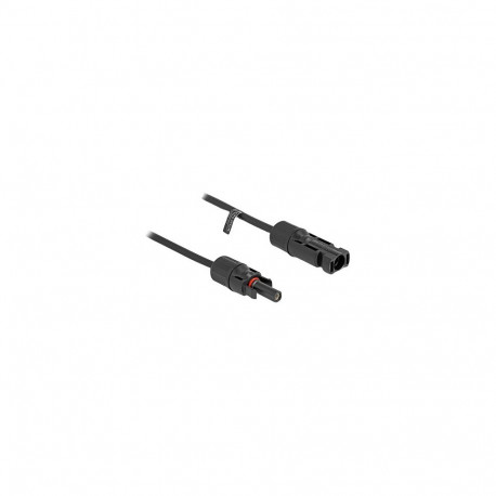 DL4 päikesepaneeli kaabel 4mm² pistikust pesani 1m, must