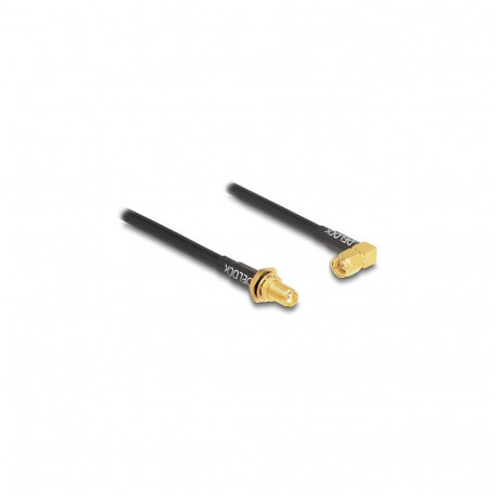 "Antennenkabel SMA Buchse zum Einbau spritzwassergeschützt zu SMA Stecker 90° RG-58 30 cm"