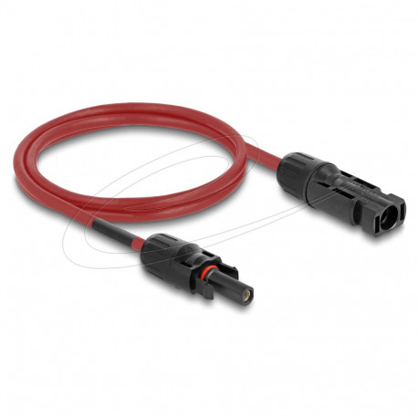DL4 päikesekaabel 6 mm² pistik-pesaga 1m, punane