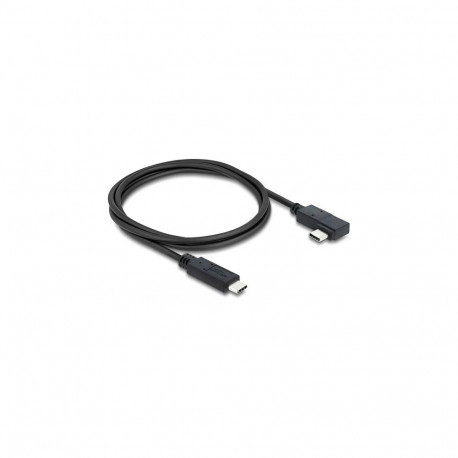 "Delock Koaxiales USB 40 Gbps Kabel gewinkelt links / rechts USB PD 3.1 240 W 0,5 m"