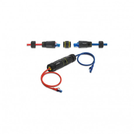 Delock RJ45 kaabliühendus RJ45 pesast RJ45 pessa M23 keermega, sobib Cat.6a / Cat.7 võrgukaablitele,