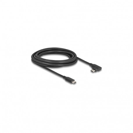 "Delock Aktives USB 10 Gbps Kabel USB Type-C™ Stecker zu Stecker gewinkelt links / rechts 3 m 8K PD 