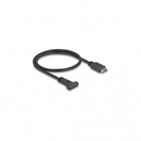 "Delock USB 10 Gbps Kabel USB Typ-E Key A 20 Pin Stecker zu USB Type-C™ Buchse zum Einbau 50 cm"
