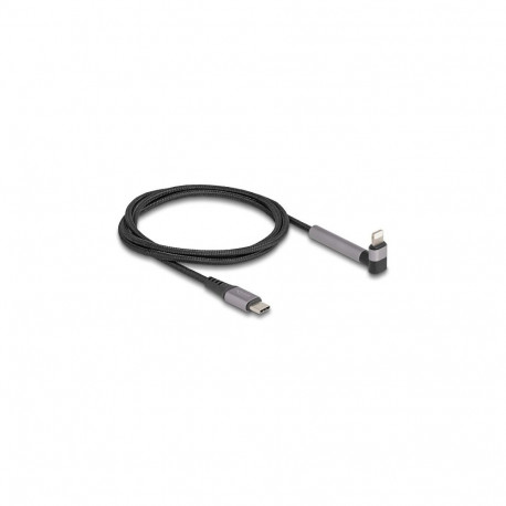 Andme- ja laadimiskaabel USB Type-C™-Lightning™ iPhone™-ile, iPad™-ile ja iPod™-ile, nurkühendusega,
