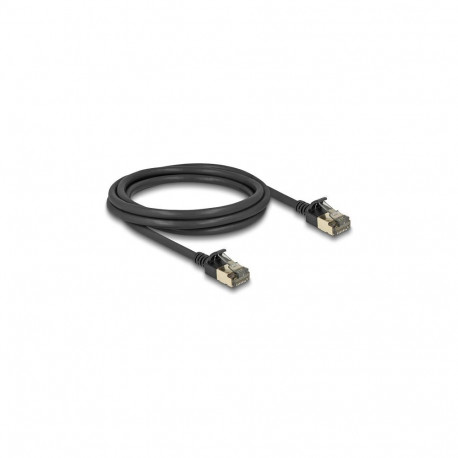 "Delock RJ45 Netzwerkkabel Cat.8.1 F/FTP Slim Pro 2 m schwarz"