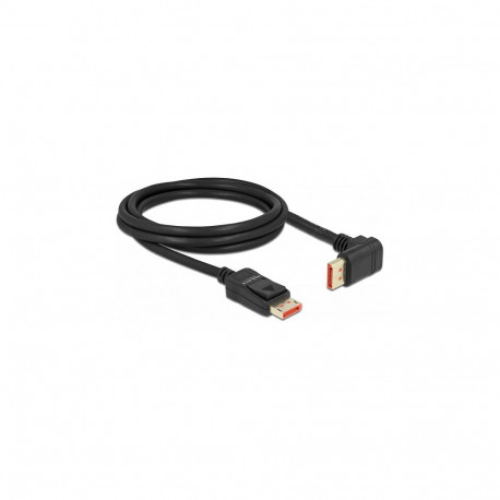 "Delock DisplayPort Kabel Stecker gerade zu Stecker 90° oben gewinkelt 8K 60 Hz 2 m"