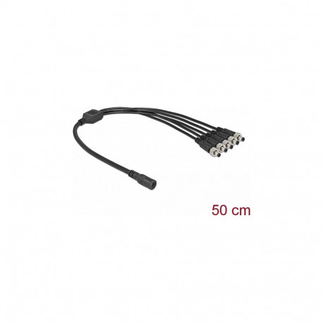 "DC Verteilerkabel 5,5 x 2,1 mm 1 x Buchse zu 5 x Stecker verschraubbar"